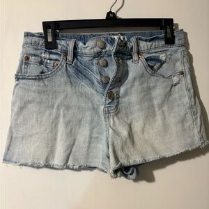 Stylish Light Blue Denim Jean Shorts